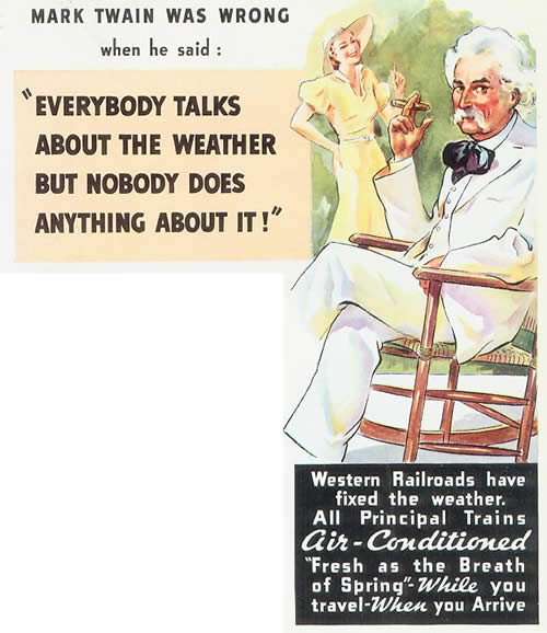 1950s weather poster