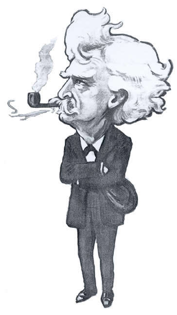 Mark Twain cartoon