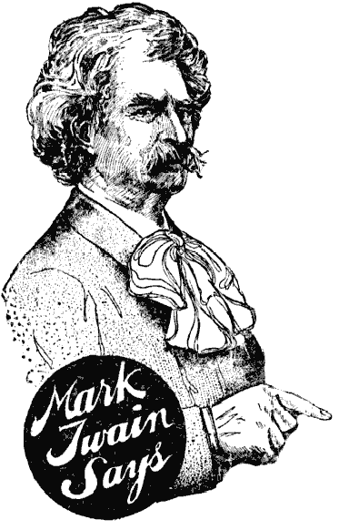 Mark Twain Says graphic