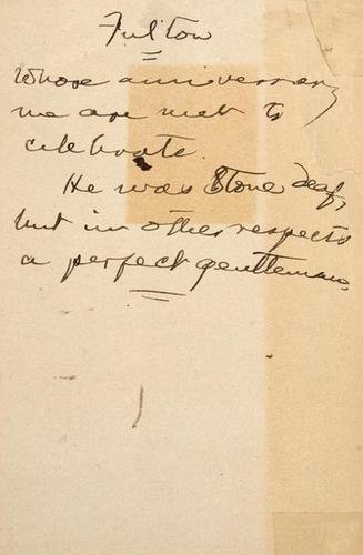 Fulton manuscript page