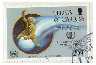 Comet postage stamp