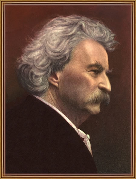 color portrait of Twain 