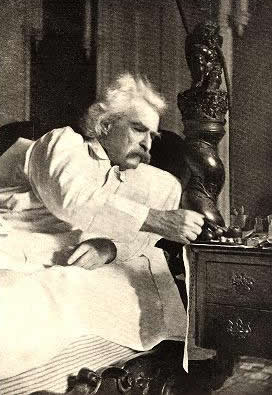 Twain in bed